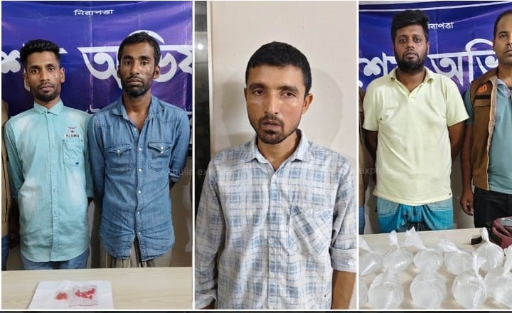 আশুলিয়ায় ৪ মাদক কারবারি গ্রেপ্তার, দেশীয় মদ-ইয়াবা উদ্ধার