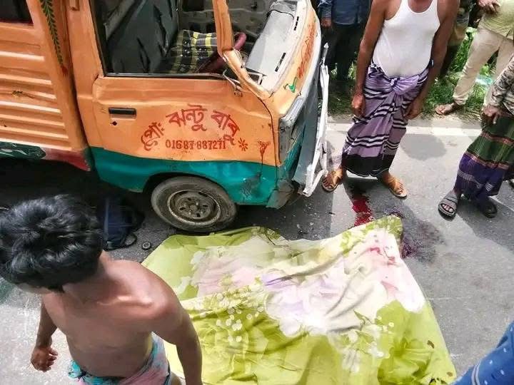 শান্তিগঞ্জে লেগুনা-সিএনজি সংঘর্ষে চালক ও শিশু নিহত, আহত ৬