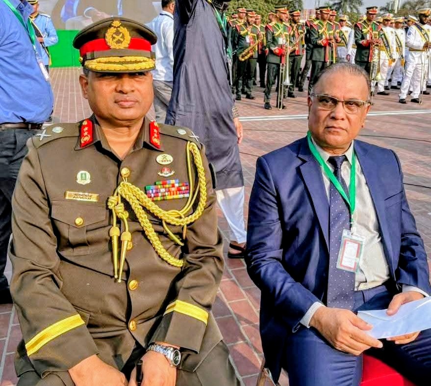 প্রধানমন্ত্রী তারেক রহমানের শপথগ্রহণ অনুষ্ঠানে উপস্থিত কর্নেল (অবঃ) আজিম উল্লাহ বাহার
